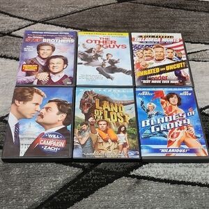 WILL FERREL DVD BUNDLE SET-OF-6 MOVIES COMEDY